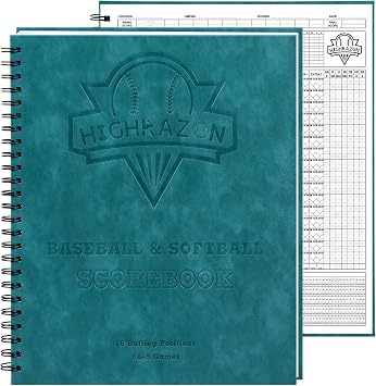 Premium Baseball Softball Scorebook, 65 Games