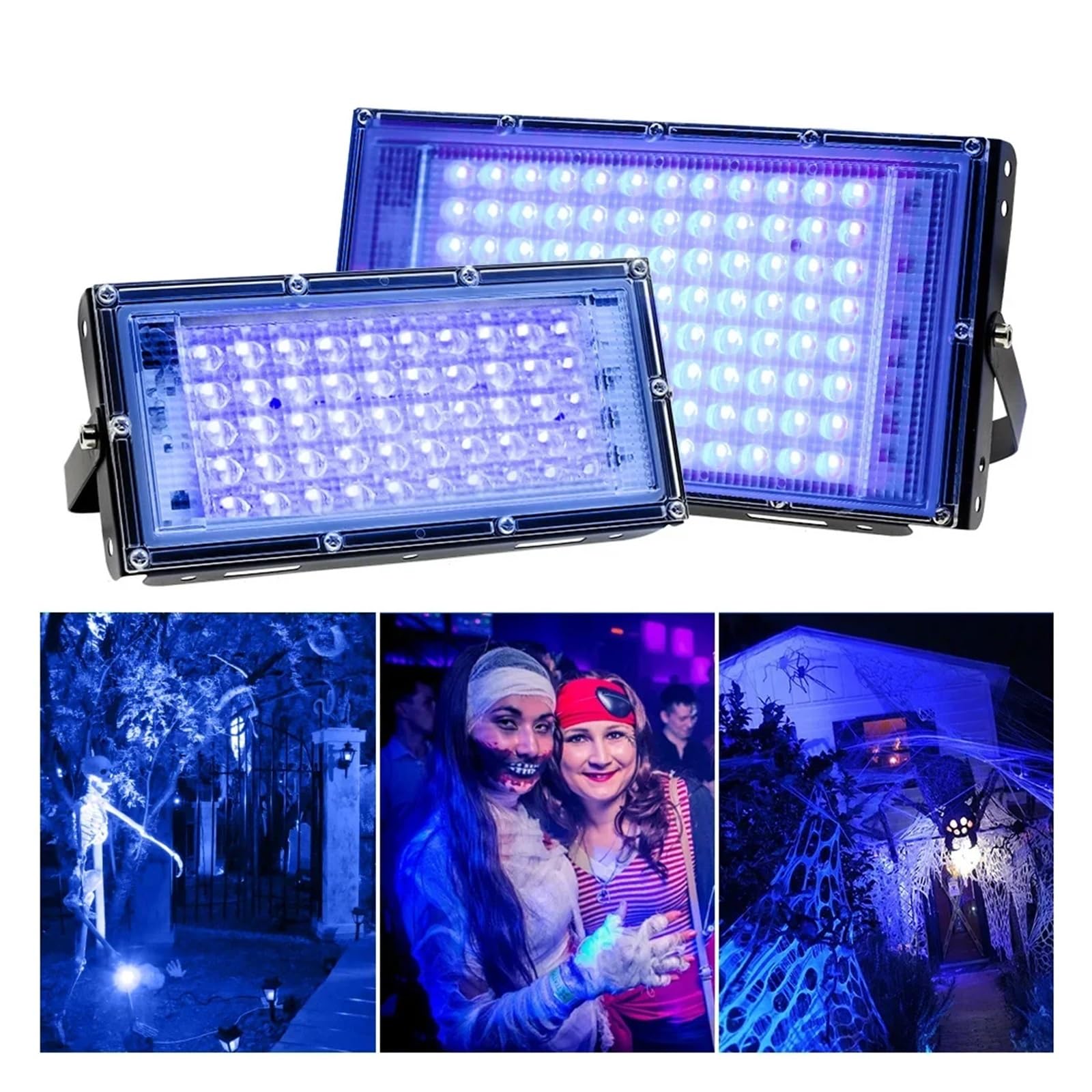 Lámpara de curado UV LED 365nm 395nm 100W 300W luz púrpura detección fluorescente