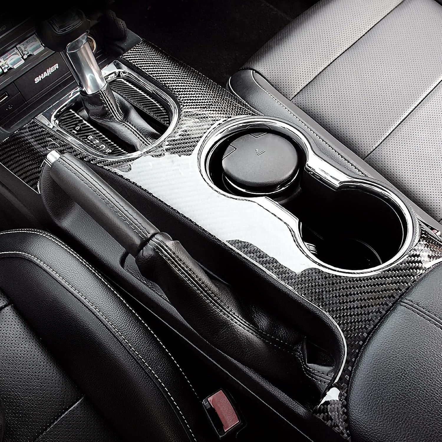 Car Carbon Fiber Decal Gear Frame Panel Sticker for Ford Mustang 2015 2016 2017 2018 2019 2020 2021 2022 2023 Accessories