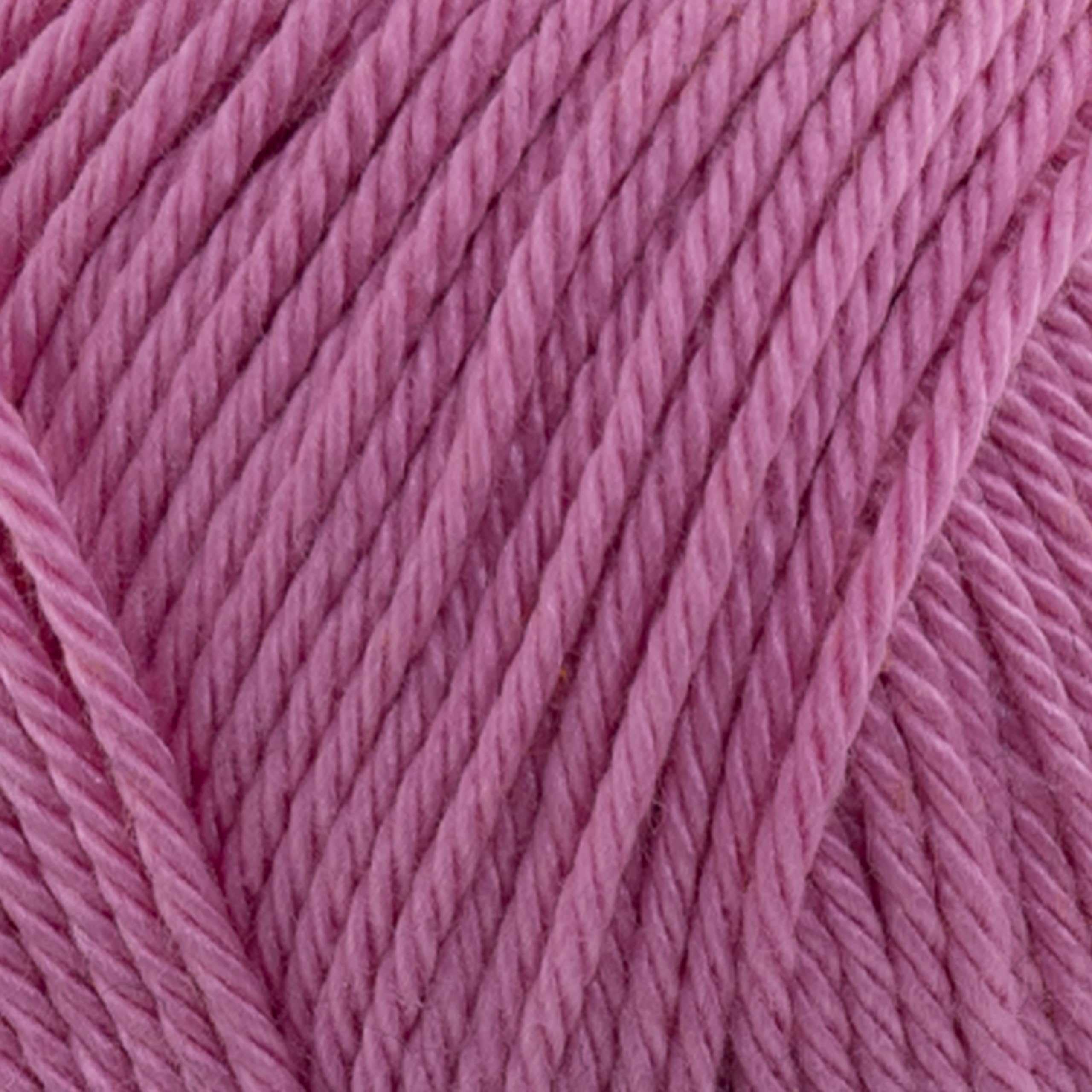Makromecity Luminia Mercerized Giza Cotton Yarn, Lightweight #3 DK Yarn for Knitting & Crochet, 50g/137yd, Soft Silky Shine Perfect for Summer Garments, Tops & Baby Projects (Sugar Pink, 1 Skein) - 2