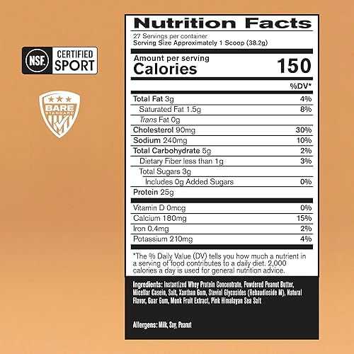 Vista 11 de Bare Performance Nutrition - Proteína de suero en polvo, 25g de proteínas, excelente sabor y baja en carbohidratos