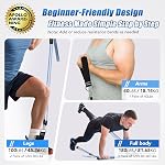 ALongSong Pilates Equipment Pilates Reformer Bar Set with Resistance Bands 20-180LBS for Home Gym Workout Fitness Yoga Twisting Squat Strengthen Muscles Enhance Flexibility Body Shaping