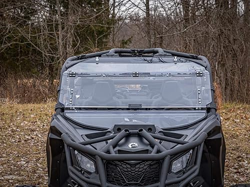 Miniatura 2 de 2017 Can-Am Maverick x3resistente a los Arañazos flip Parabrisas by superatv fws0700170