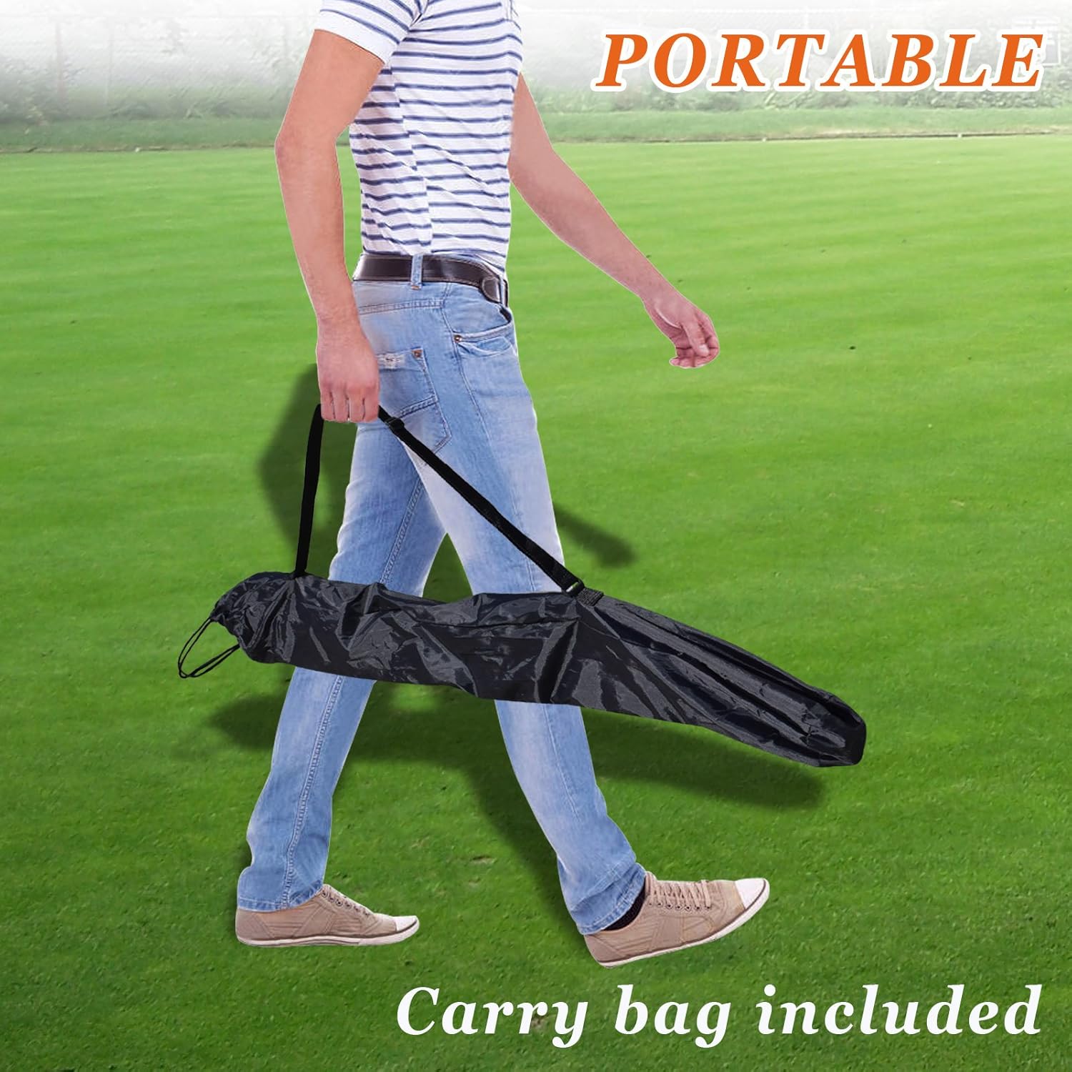 Strong Camel Portable Batting Practice Baseball Softball Ball Holder Caddy Tripod Style Stand