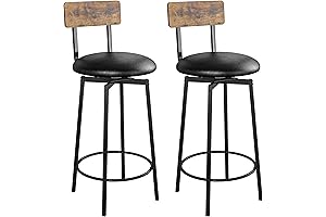 Rustic Industrial Bar Stool Set