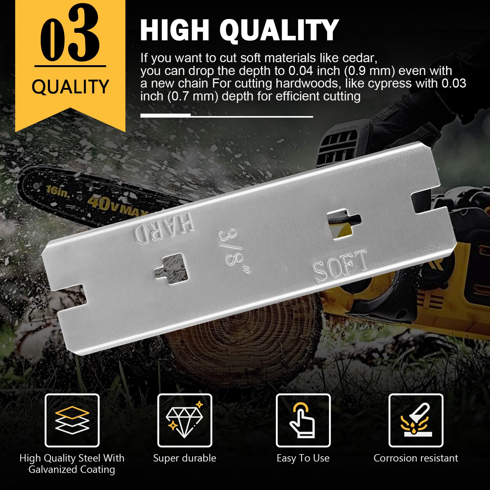 5056981-01N Depth Gauge Replacement for Husqvarna - Chainsaw Raker