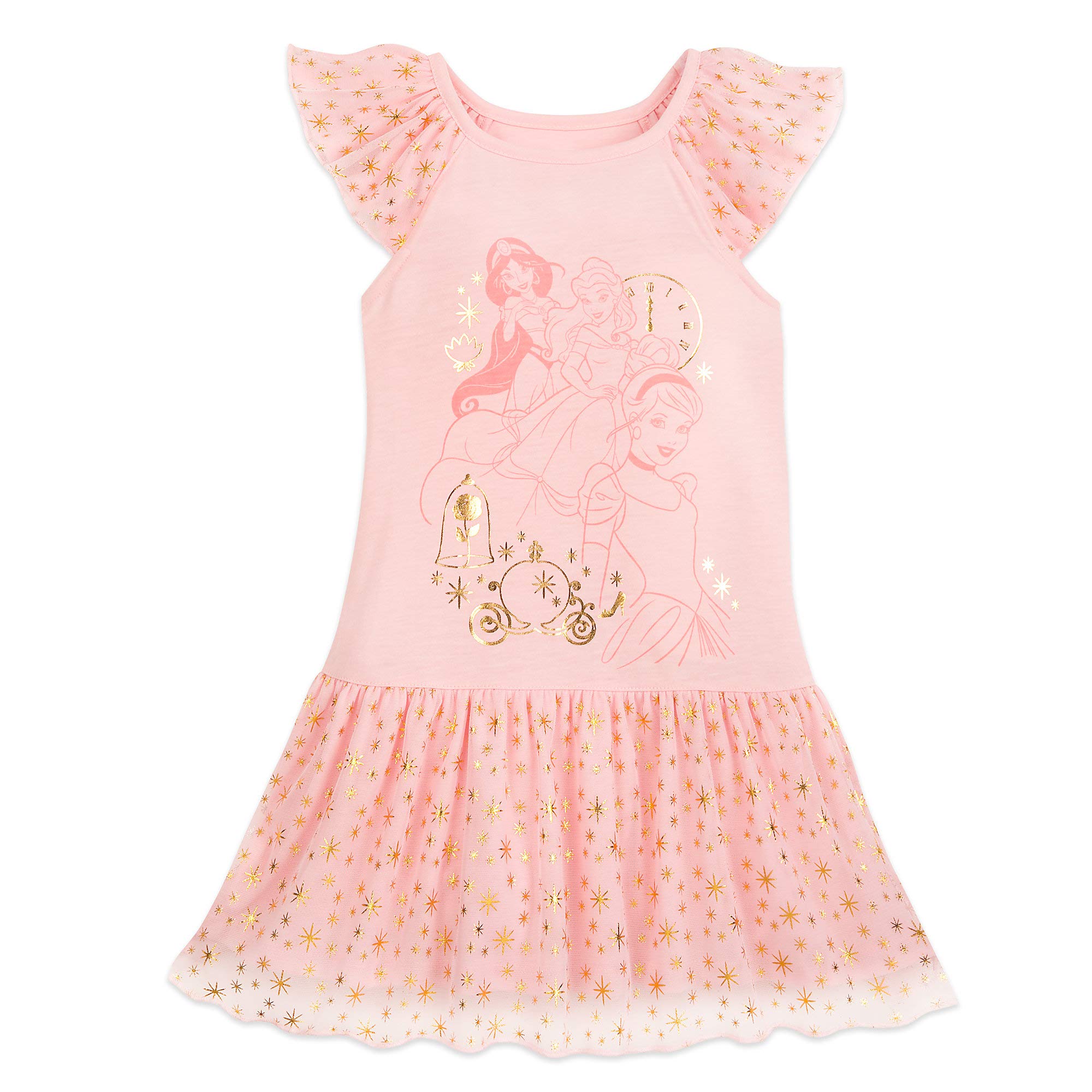 Disney Princess Deluxe Nightshirt for Girls- Size 2