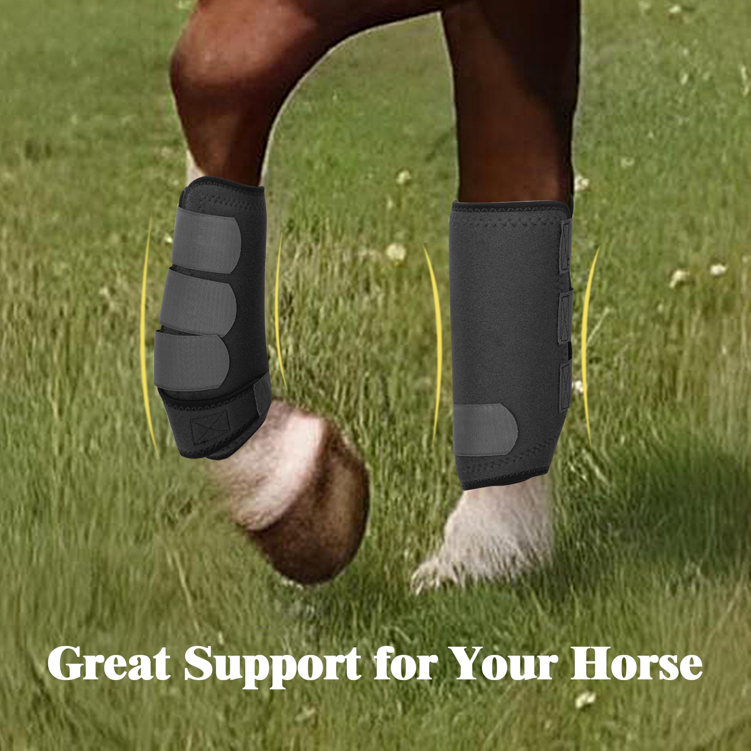 Botas de caballo deportivas con absorción de golpes, botas protectoras para extremidades inferiores, botas deportivas reutilizables, equipo de protección para patas delanteras y traseras,