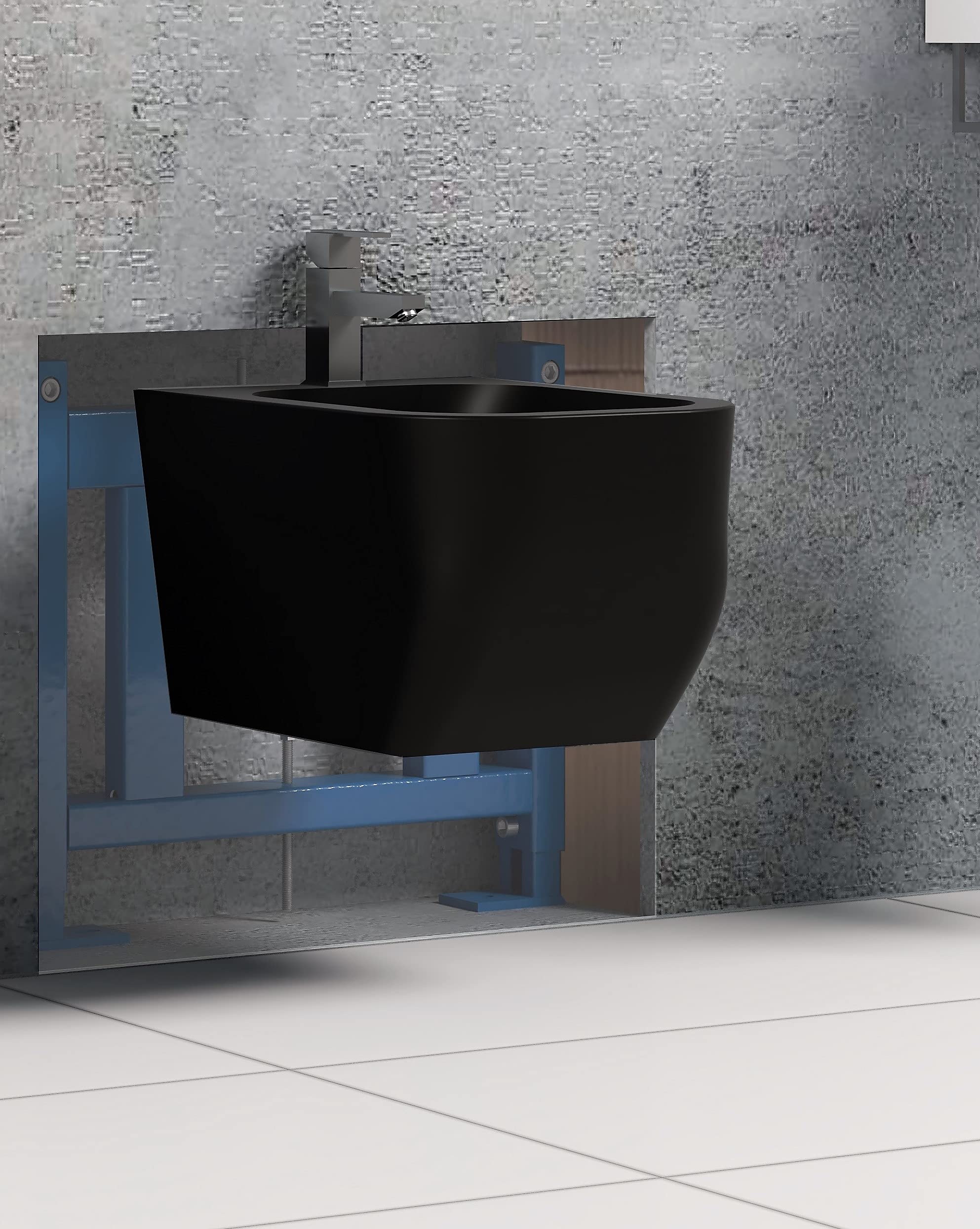 Châssis de bâti-support universal pour bidet suspendu complet de pieds supports réglables en acier inoxydable