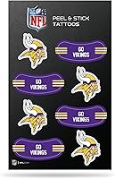 Vista 8 de Rico Industries NFL Footbal Peel & Stick Temporary Tattoos - Eye Black - Game Day Approved!