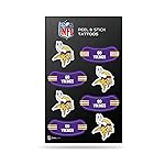 Rico Industries NFL Minnesota Vikings Peel and Stick Tattoos Small