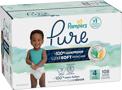 Vista 27 de Pampers Pure Protection - Pañales prémium desechables e hipoalergénicos para bebé, talla 3, 66