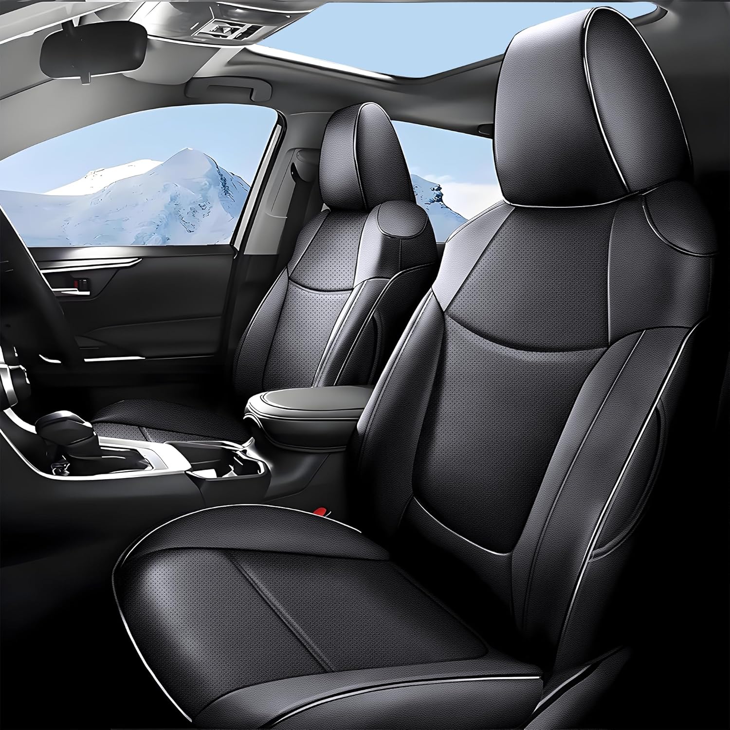 seat covers for toyota corolla 2020 2021 2022 l le custom fit car seat cover - full set black black 2020-2022 corolla l le