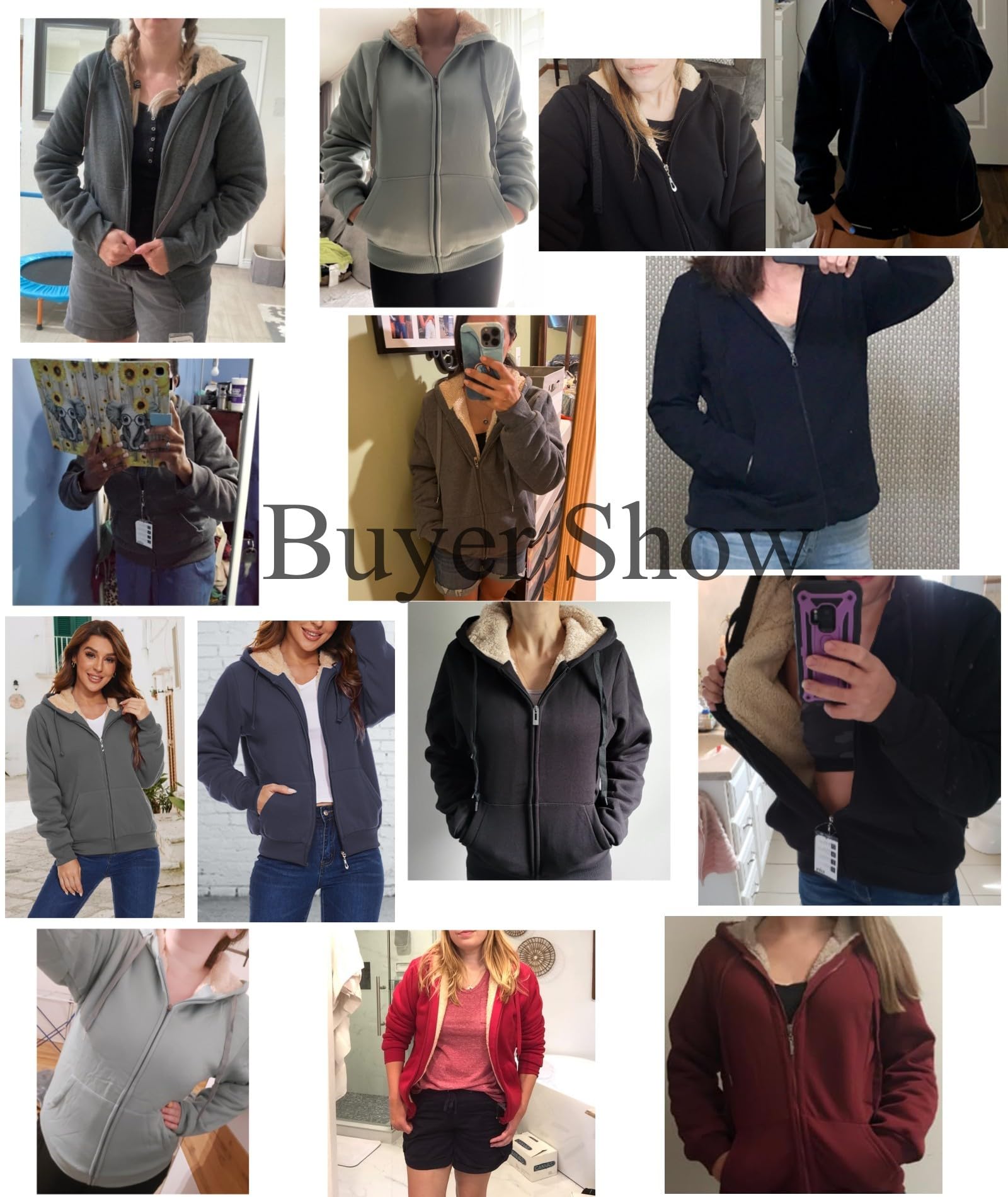 GEEK LIGHTING Sweat à Capuche Femme Polaire Chaud Veste Femme Chic et Elegant Sweatshirt à Capuche Femme Zippé Veste Hoodie Jacket Chaud Automne Hiver S-2XL