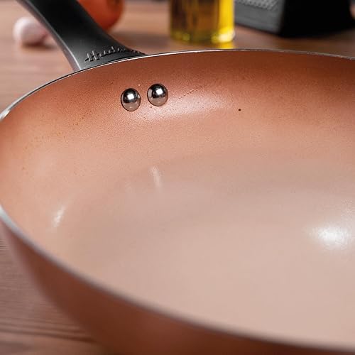 Miniatura 4 de HUDSON - Sartén antiadherente de cerámica de 9.5 pulgadas, ollas y sartenes, cobre