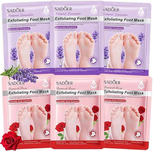 6 Paires Masque Pied 