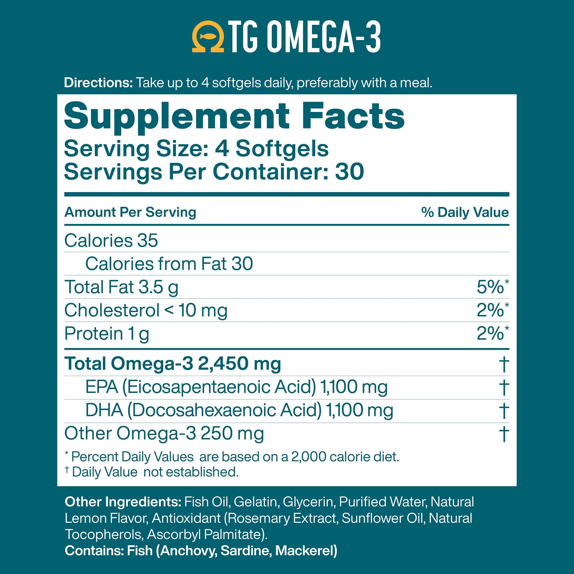 Macuhealth Omega 3 Fish Oil - 1100mg DHA, 1100mg EPA - rTG Formula — Amazon image 2