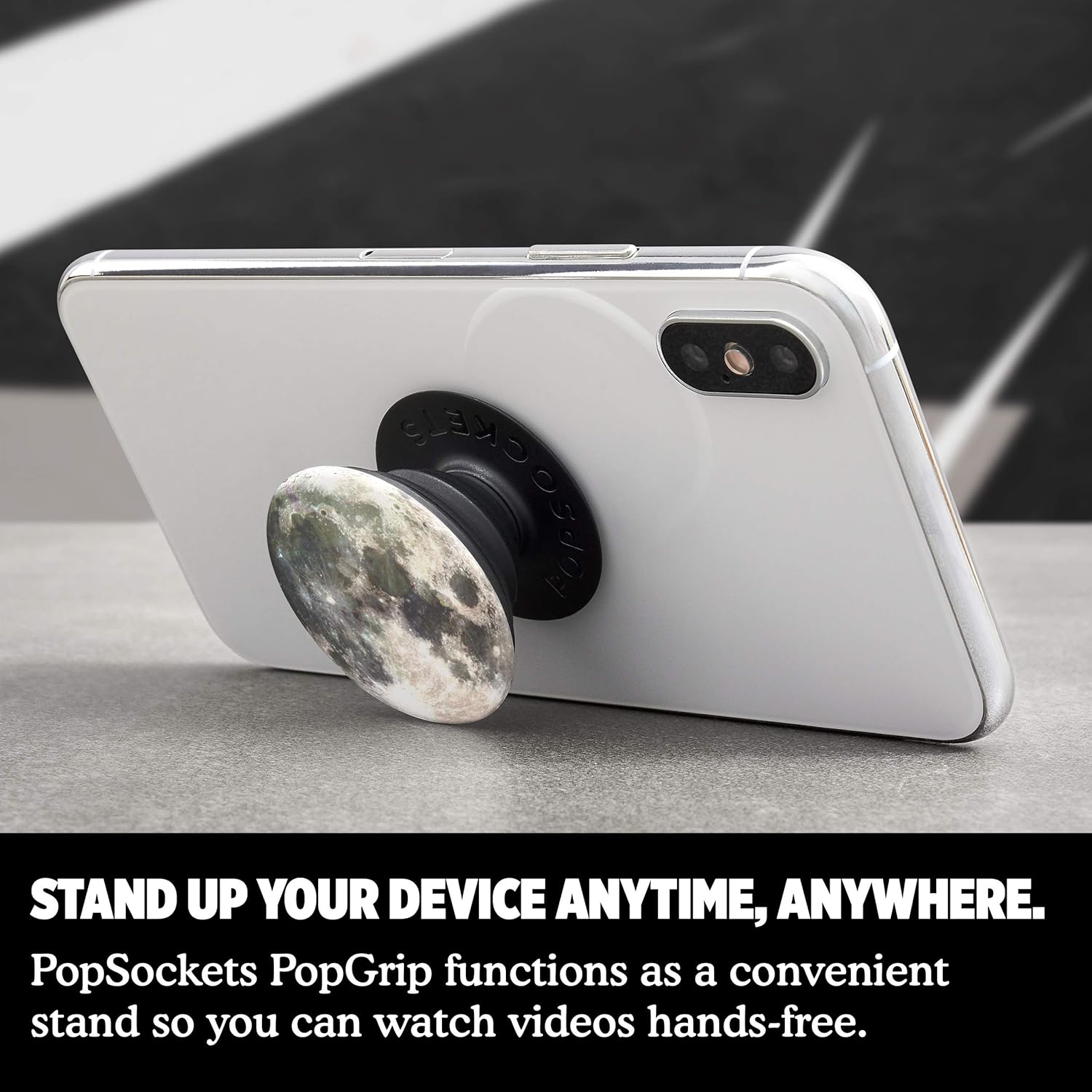 Popsockets Moon Black Basic Suporte Para Celular Popsocket Pop socket  Original Usa Clip | Amazon.com.br