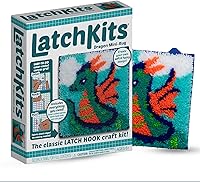 Vista 8 de LatchKits Kit de gancho para cachorros - Proyecto de manualidades fácil de aprender - Sin coser ni cortar - para mayores de 6 años, lienzo