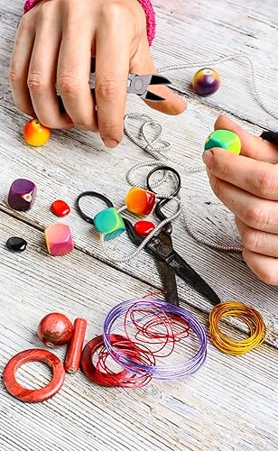 Miniatura 5 de Paxcoo 5 piezas de alambre de abalorios de joyería con alicates de corte para suministros de fabricación de joyas y reparación de joyas