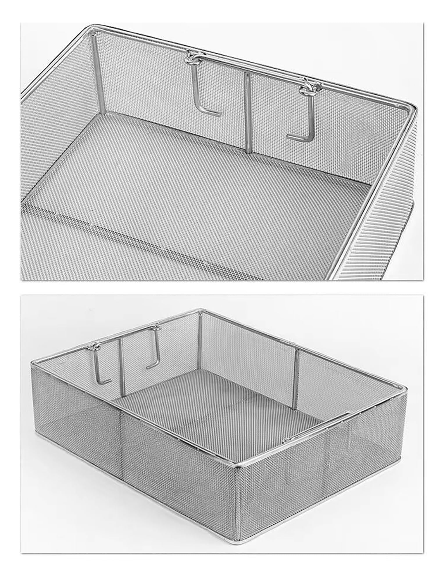Cesta de malla de alambre de acero inoxidable, filtración y lavado industrial, filtro de malla fina para tamizado de laboratorio y limpieza de piezas, construcción duradera