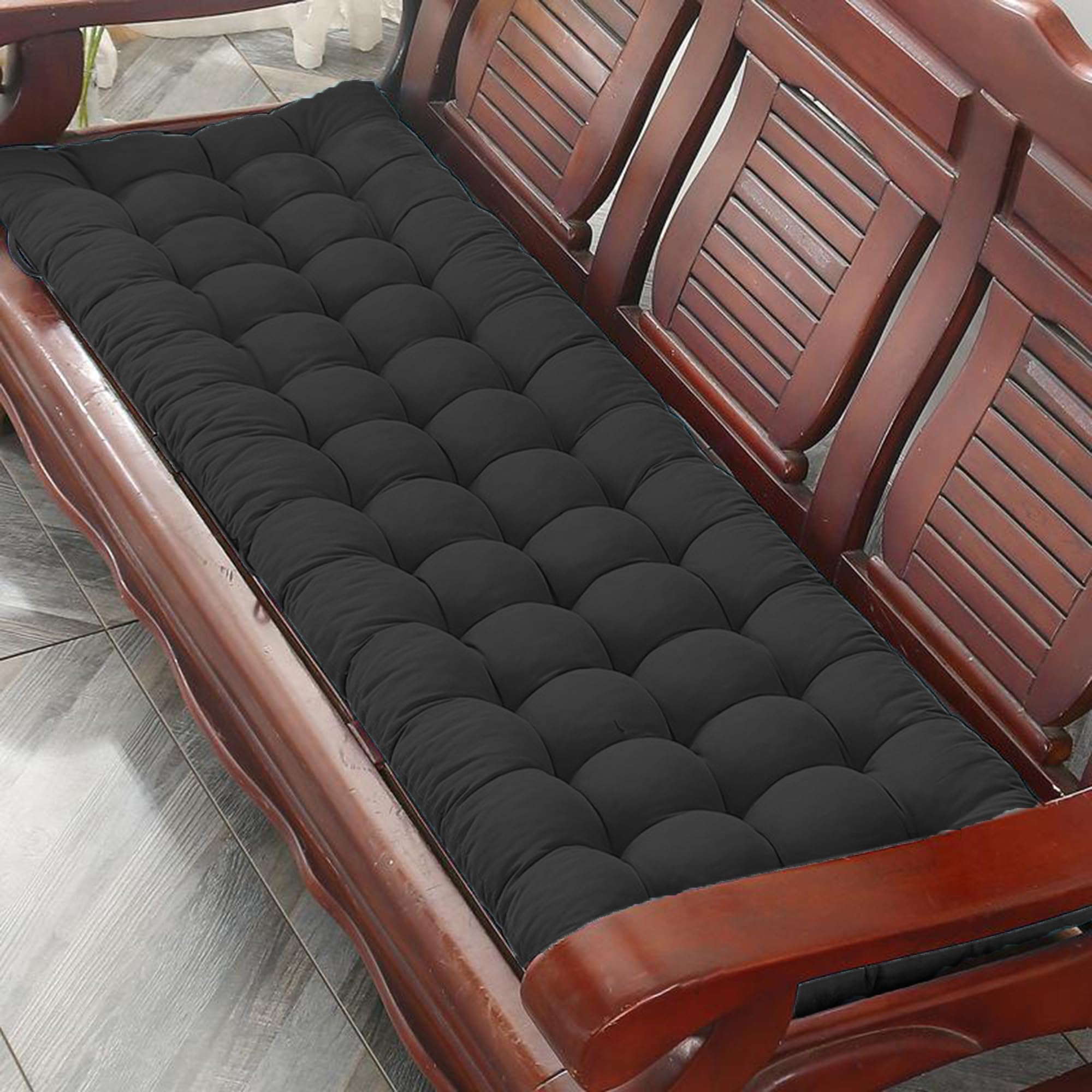 ThickBench Cushs 2 i 3-osobowe poduszki do siedzenia na zewnątrz VerandaCushs SwingPads do użytku wewnątrz i na zewnątrz futerko 170 x 53 x 8 cm idealne do patio kuchni...