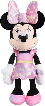 Disney Junior Minnie Mouse Fashion Bow 14-inch Plush Stuffed Animal with Lights and Sounds, Kids Toys for Ages 3 Up by Just Play