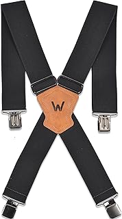 2Inch Elastic Mens suspenders, Heavy Duty suspenders for men, Work suspenders for men, Suspenders for men w/clips, Suspenders for men heavy duty, Mens suspenders for trousers,Mens suspenders for jeans