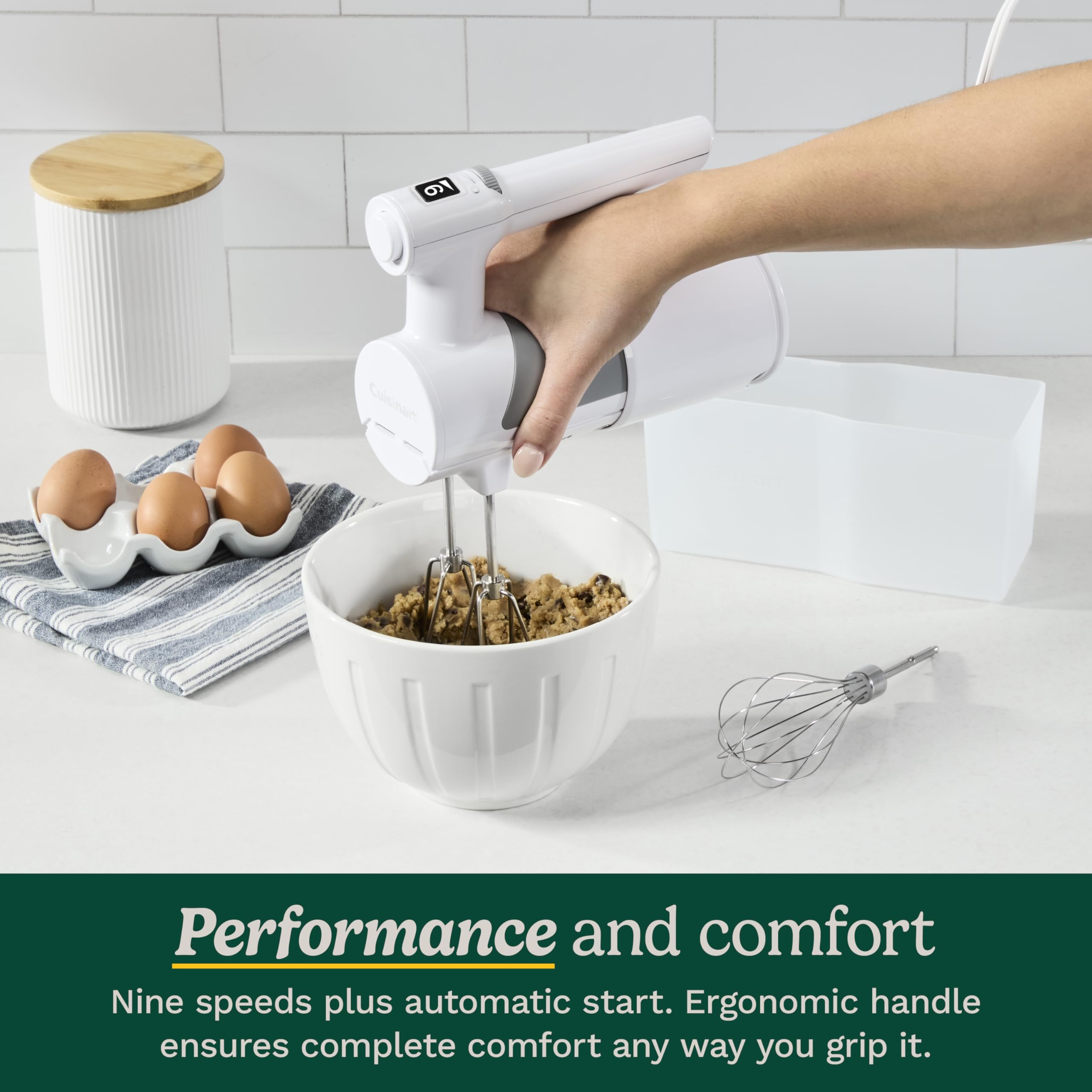 Cuisinart HM-190S Batteur à main 9 vitesses avec étui de rangement