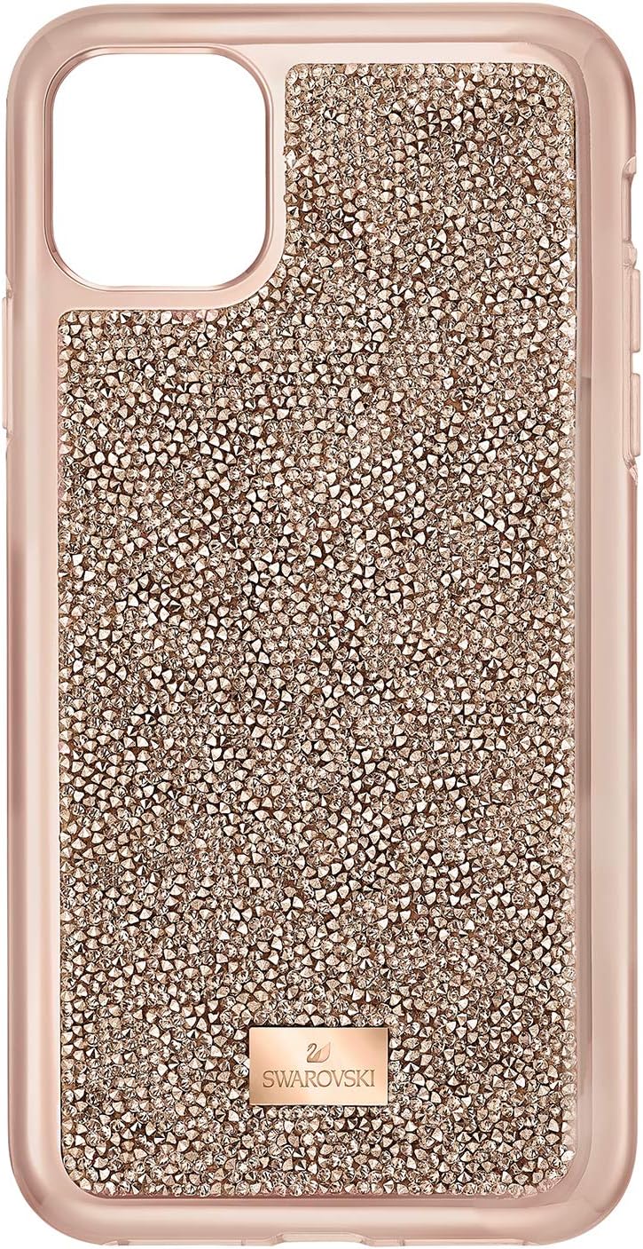 Swarovski Authentic Glam Rock Capa para smartphone iPhone 11 Pro Max Tom  dourado rosa | Amazon.com.br