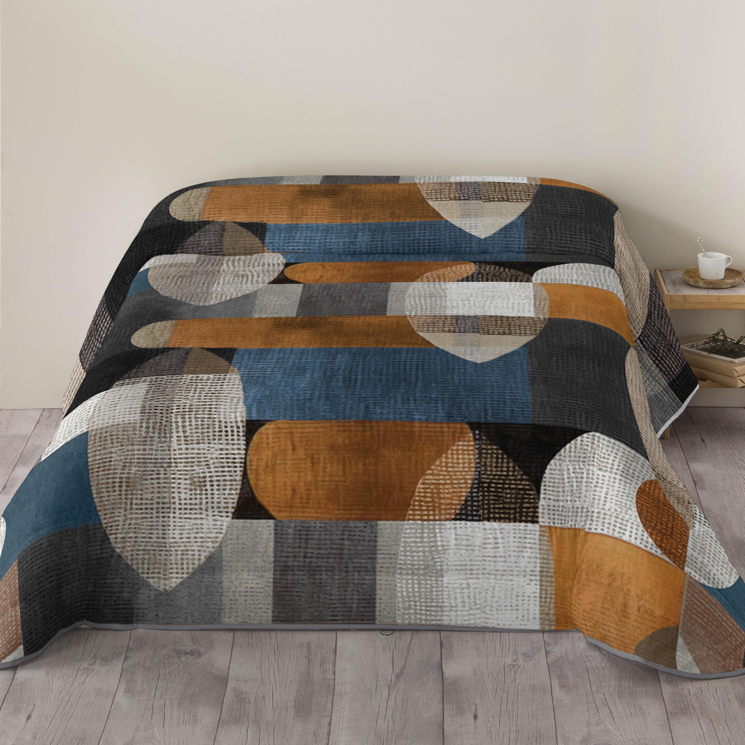 NATURALS Edredón Nórdico Estampado 300 Gramos - Cama 90-100% Microfibra, Tacto Suave, Gran Comodidad, Certificado OEKOTEX Standard 100 - Colección 2024/2025 (Calista, 180x260 cm)