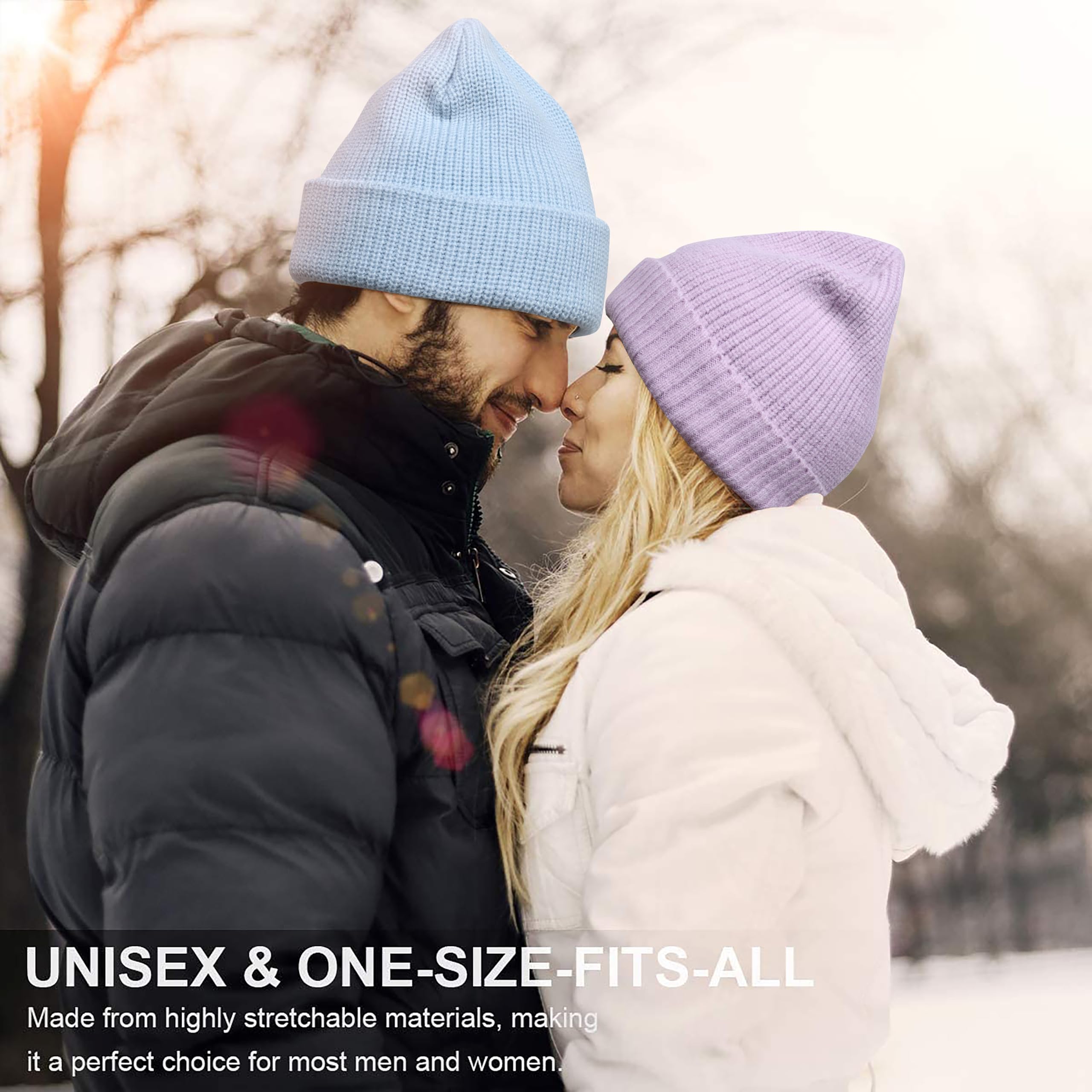 NORTHWIND Winter Cap for Men, Winter Cap for Women, Beanie Cap for Man, Woolen Cap for Men, Woolen Cap for Women, Beanie Cap for Woman, Winter wear (Sky Blue) - Image 4 thumbnail