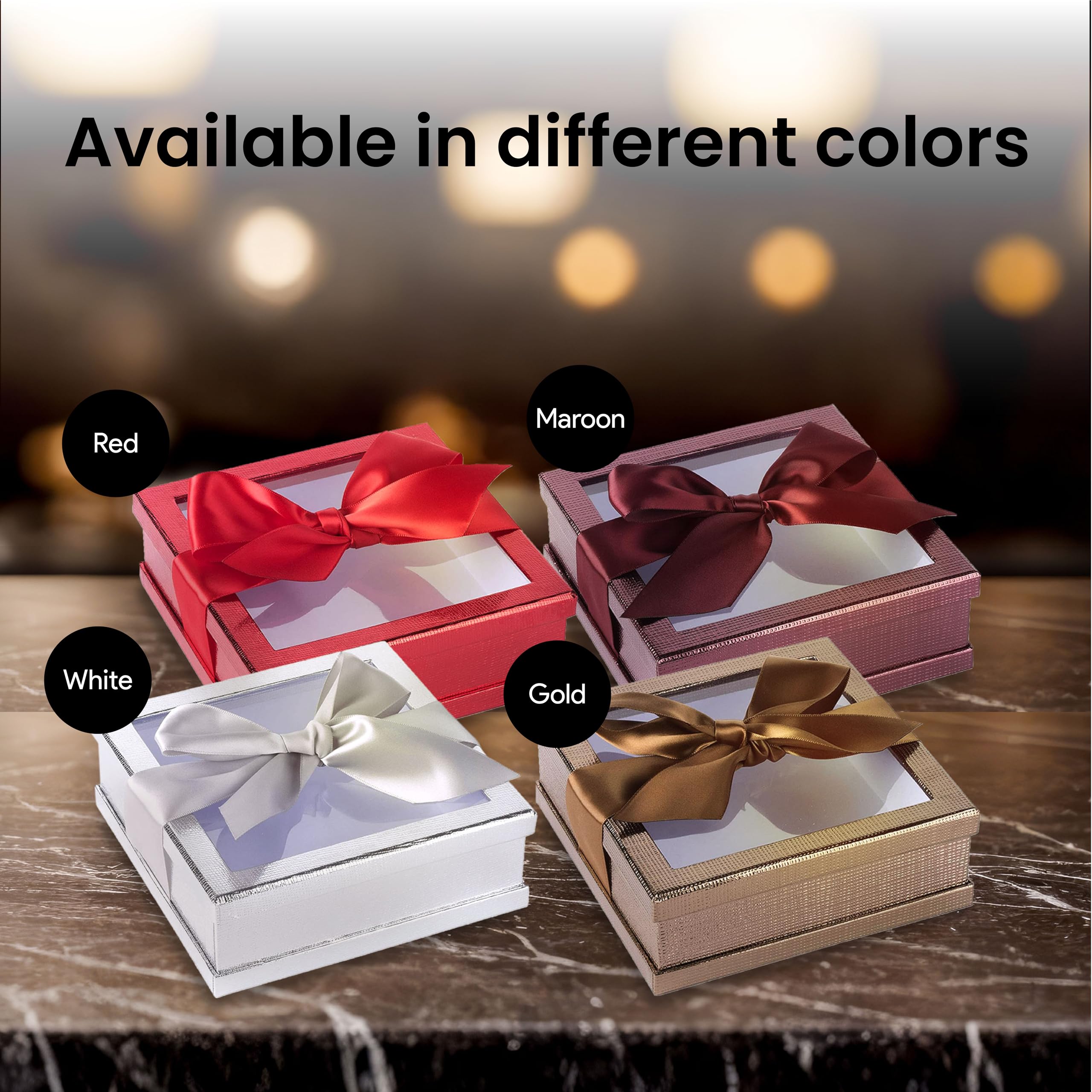 Macroons Box Ribbon Macaron Donut Gift Boxes Pack Of 100 Clear Gift Boxes With Ribbons ...