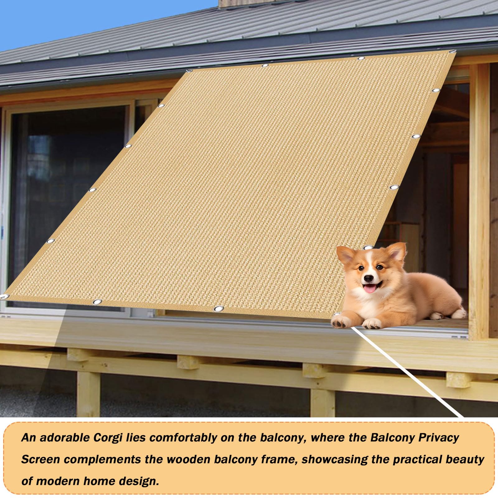 Schermo Di Privacy Esterno Nero 6X50FT E Copertura In Rete - Foto 8