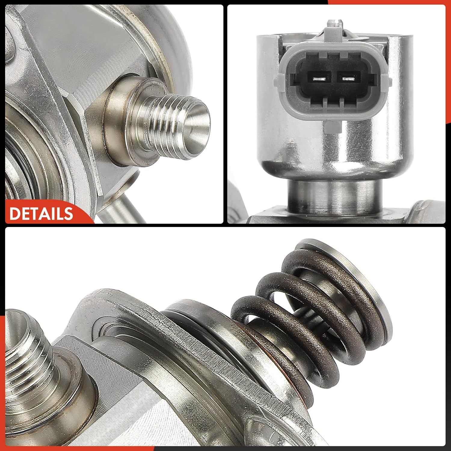 A-Premium High Pressure Fuel Pump Compatible with Kia Soul, Rio & Hyundai Accent, Veloster, 2011 2012 2013, 1.6L, Replace# 353202B100, 353202B130