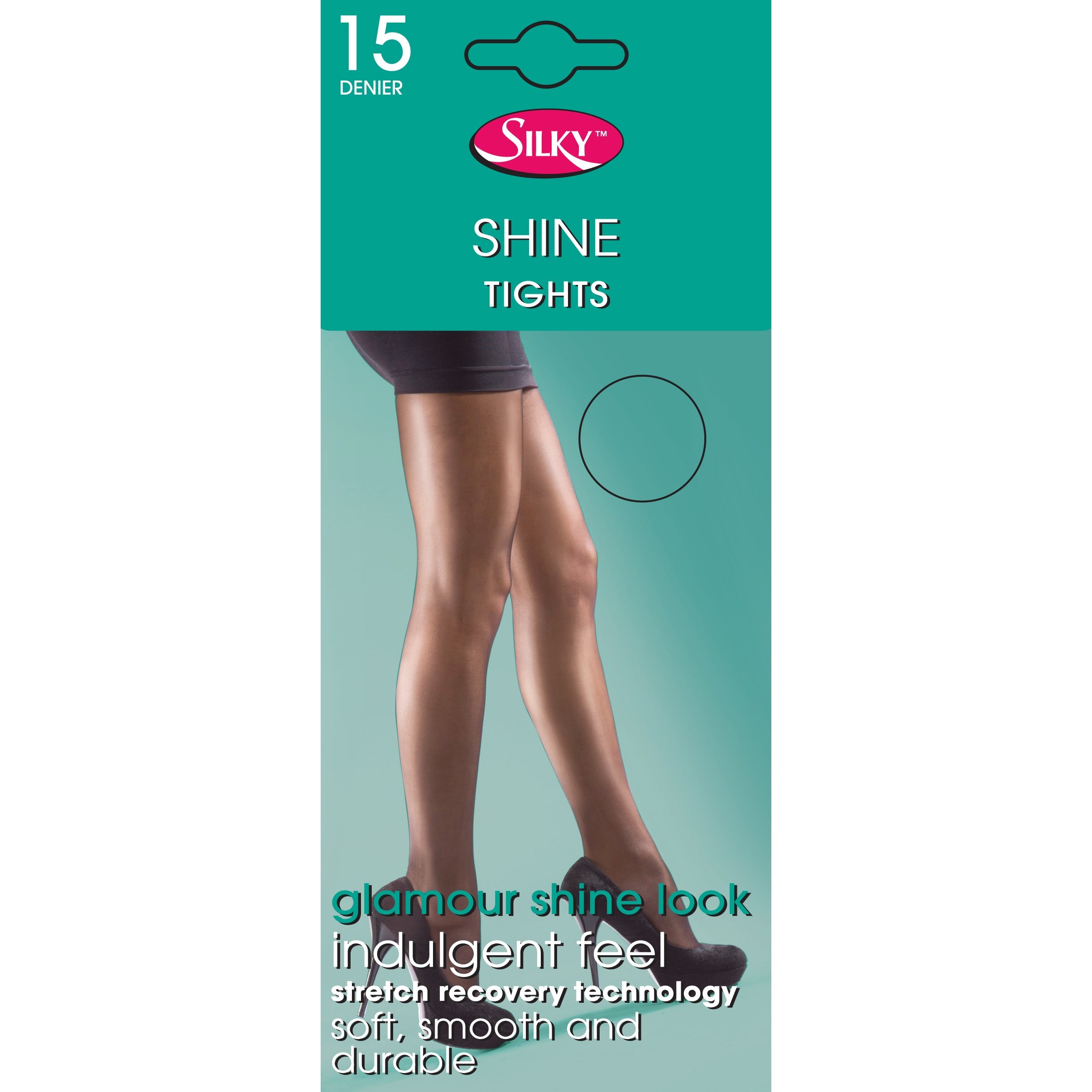 Silky Women's Bronze / Shine Tights (1 Pair) (Small (32”-36”)) (Melon)