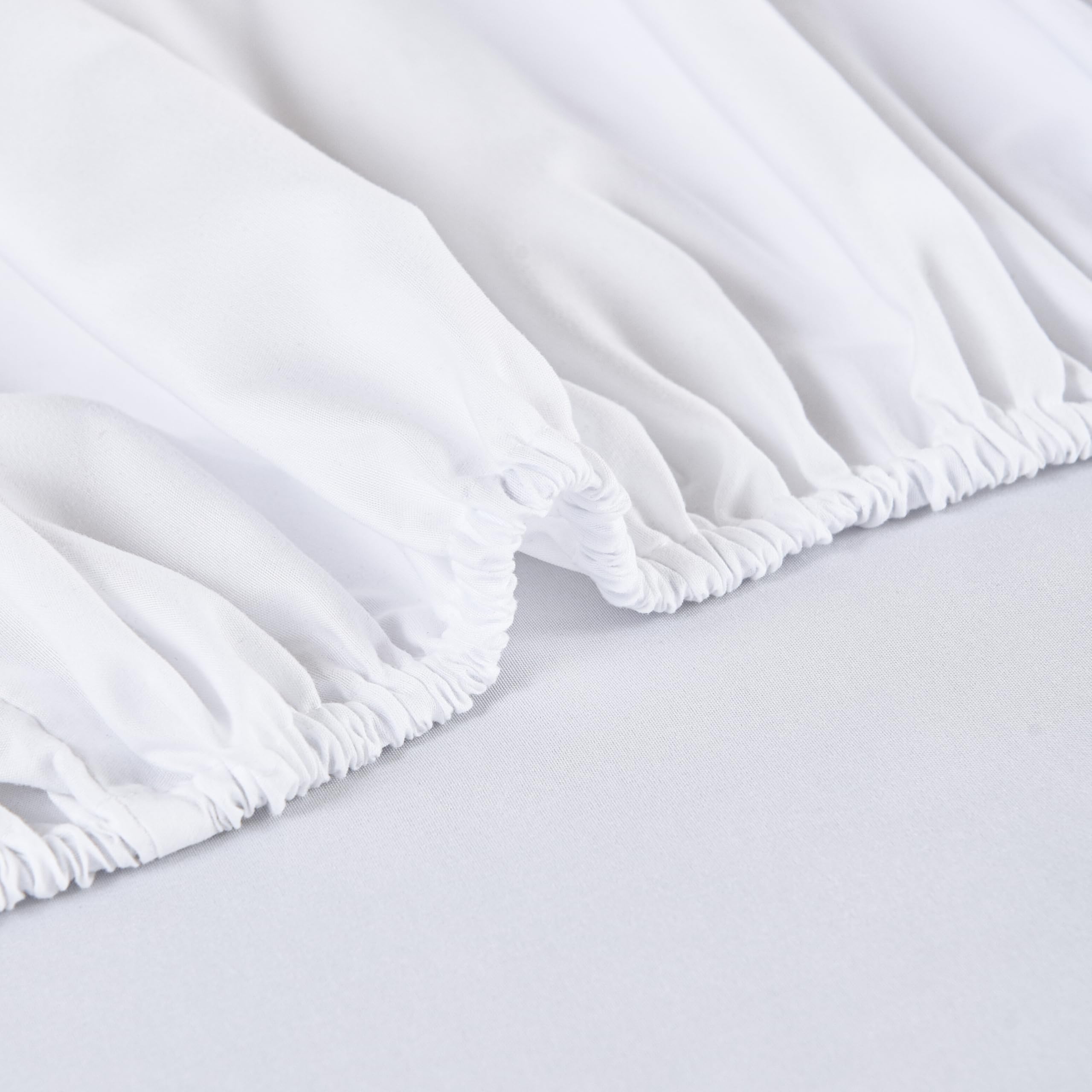 3-parti Copertura stretch per tavoli da massaggio, Lenzuola da massaggio, Set di copertina da letto massaggio con lenzuola, lenzuola e copertina da cuscino a forma di U (Bianco)