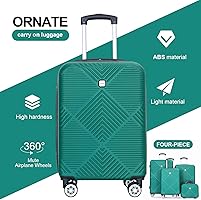 Amazon.com | Tripcomp Luggage 4 Piece Set, Hardshell ABS Suitcase