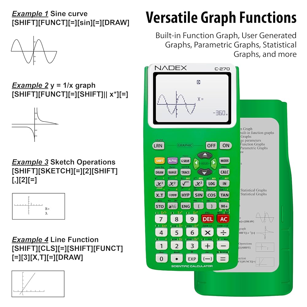 Amazon.com : Scientific Calculator with Graphing, Includes