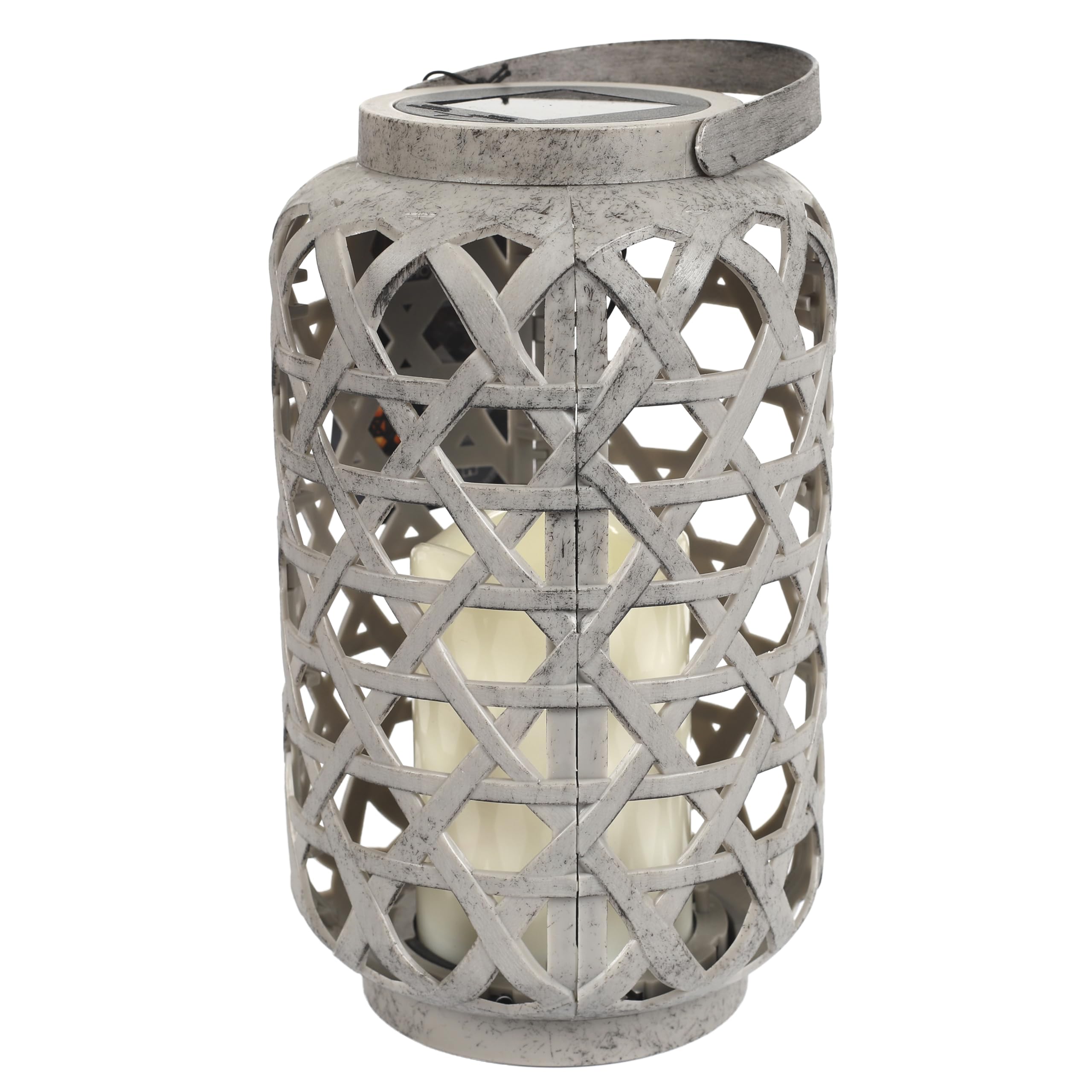 Home Deco Factory, LAO0174, Lampada Solare da Esterno Effetto Candela, Illuminazione Ecologica ed Economica, Design Moderno, Installazione Semplice, Marrone, Dimensioni Standard