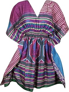 Mogul Interior Caftan Tunic Tops Kimono Dress Summer Evening BOHO Kaftan Cover-Up for Women