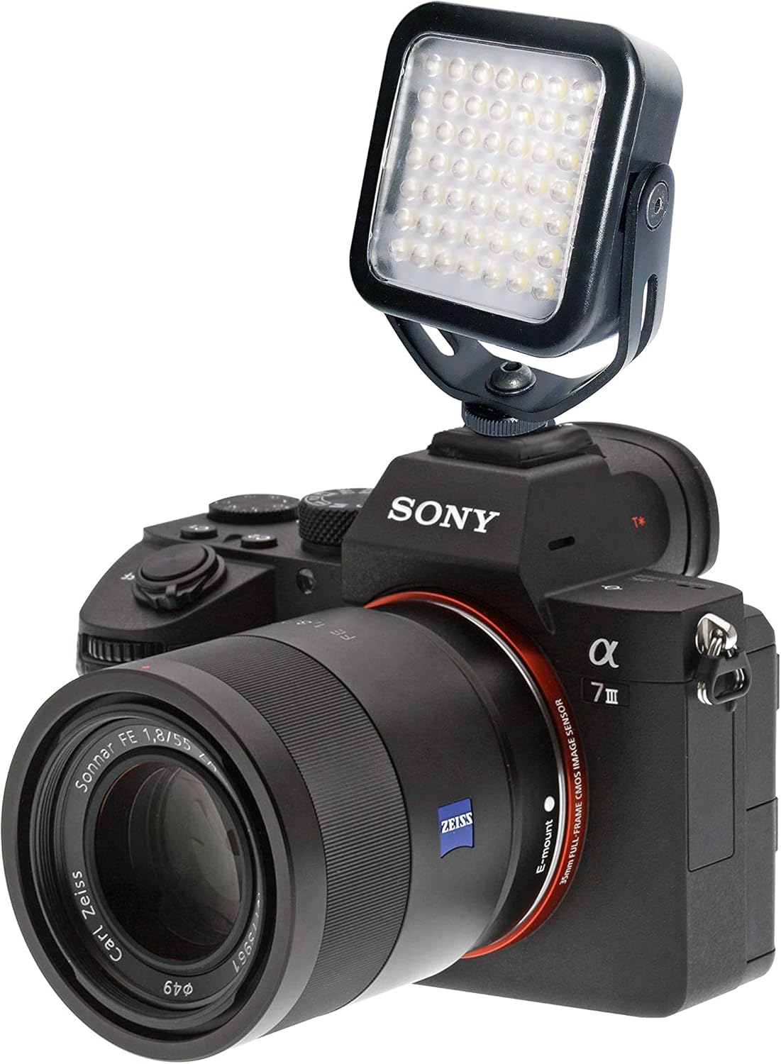 Vidpro LED-50 Photo and Video LED Light with Dimmer and Magnetic Yoke Mount Perfect for On-Camera Use DSLRs Mirrorless Video Cameras Phones Conferencing Vlogging
