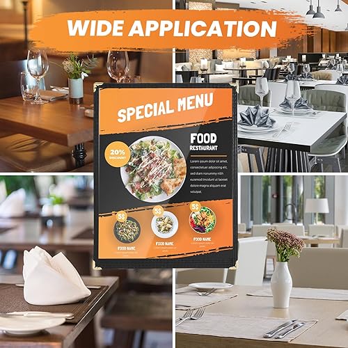 Miniatura 6 de MAOPINER Juego de 10 fundas de menú de 8.5 x 11 pulgadas  1 página 2 Ver tapas de menú de recetas de restaurante, los mejores libros de menú y