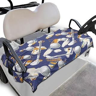 Suobstales Golf Cart Seat Blanket Covers, Breathable Universal Golf Cart Seat Covers for Club Car DS Precedent EZGO TXT RXV