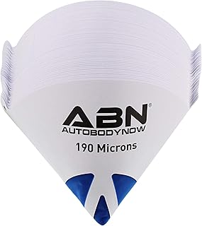 ABN Paint Strainer Mesh Funnel, 190 Micron 100ct - Disposable Filters Cone Blue Mesh Strainers, Oil Funnel for Mechanics