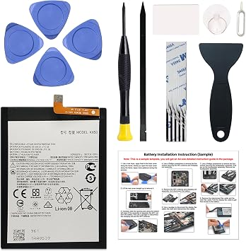 New Battery Replacement KX50 Compatible with Motorola G Stylus 2020, G Pro, G8 Stylus, with Repair Toolkit & Instruction