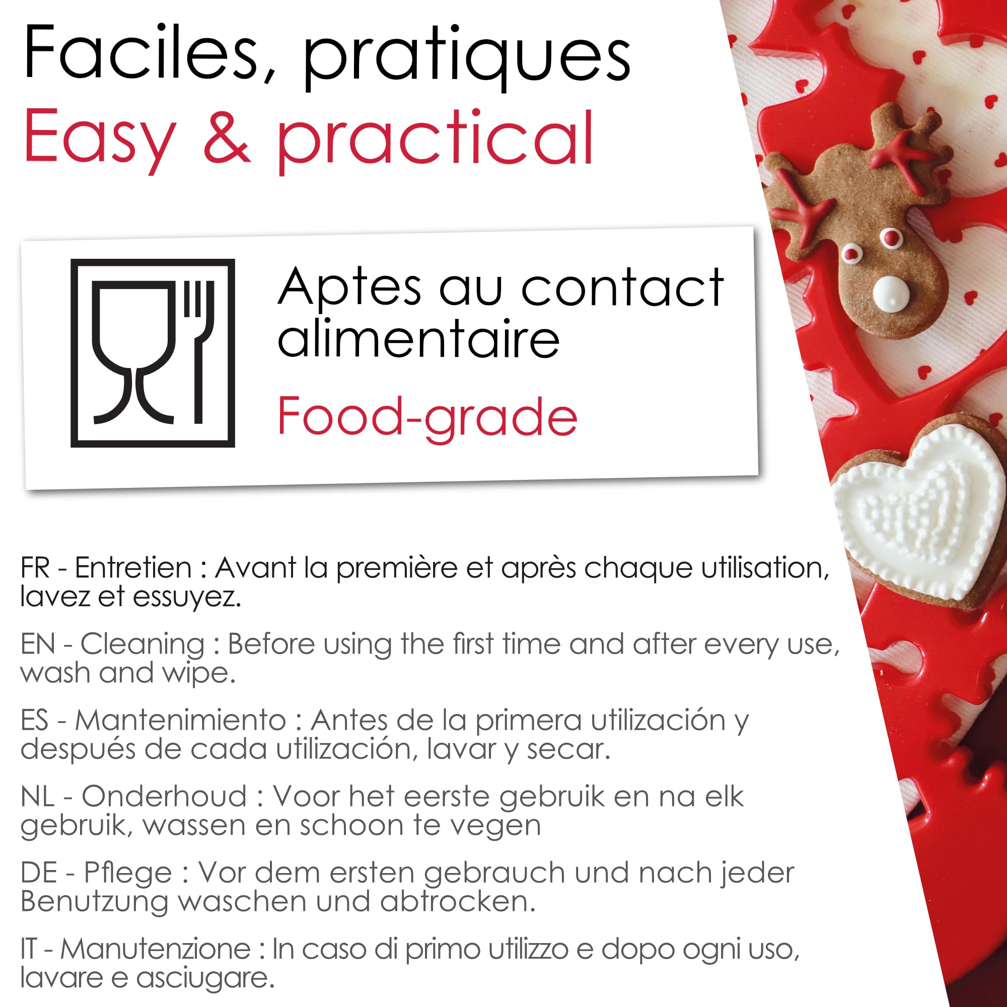 ScrapCooking Coffret Ustensiles Biscuits Noël Enfants Bois Silicone Pâtisserie