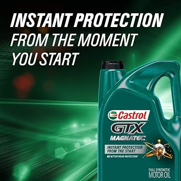 Castrol GTX MAGNATEC 5W-30 Full Synthetic Motor Oil, 5 Quart
