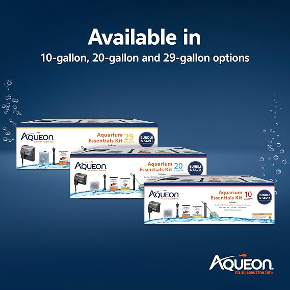 Aqueon Fish Tank Aquarium Essentials Starter Kit for 10 Gallon Tanks