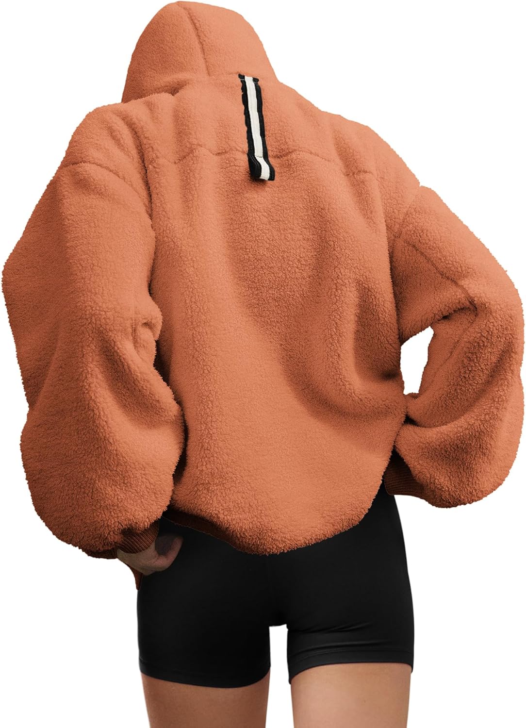 Panadila Womens Oversized Hoodies Fuzzy Fleece Pullover Hooded Sweatshirt with Pockets Cozy Sherpa Jacket - Image 6